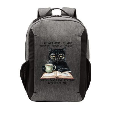 Cat IVe Reached The Age When My Train Of Thought Vector Backpack