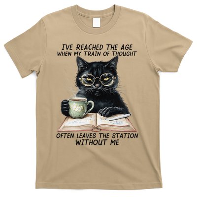 Cat IVe Reached The Age When My Train Of Thought T-Shirt