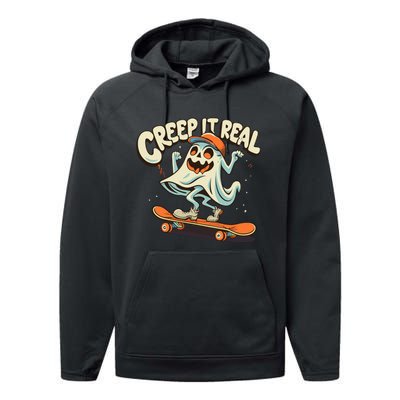 Creep It Real Halloween Performance Fleece Hoodie