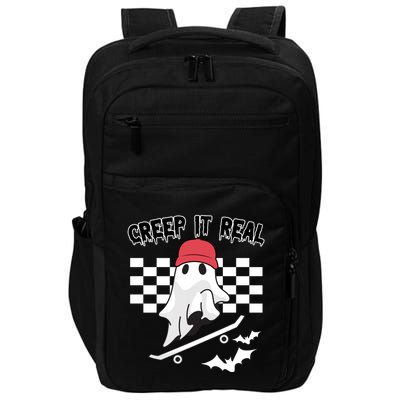 Creek It Real Funny Ghost Halloween Impact Tech Backpack