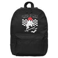 Creek It Real Funny Ghost Halloween 16 in Basic Backpack
