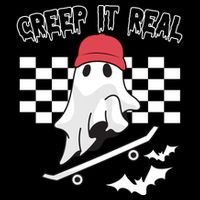 Creek It Real Funny Ghost Halloween 16 in Basic Backpack