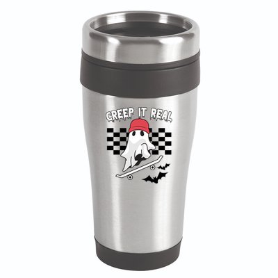 Creek It Real Funny Ghost Halloween 16oz Travel Tumbler