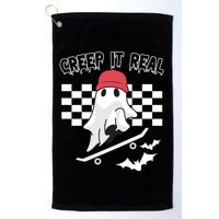 Creek It Real Funny Ghost Halloween Golf Towel