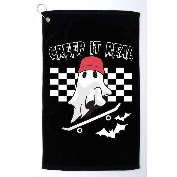 Creek It Real Funny Ghost Halloween Golf Towel