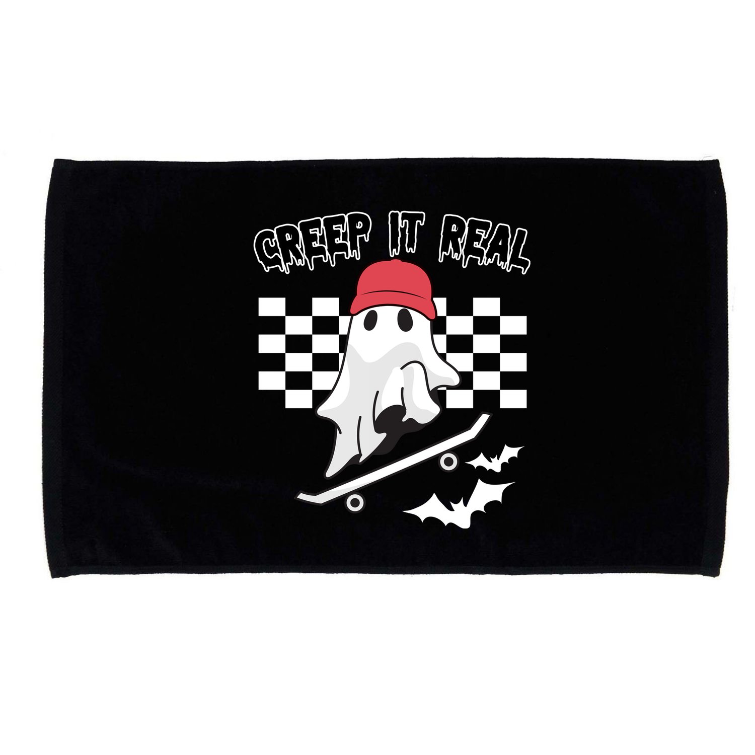 Creek It Real Funny Ghost Halloween Microfiber Hand Towel