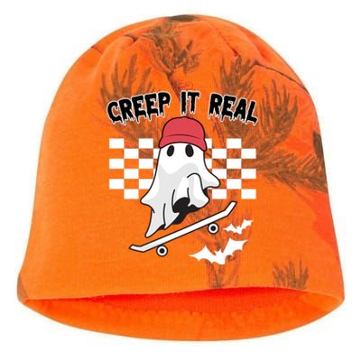 Creek It Real Funny Ghost Halloween Kati - Camo Knit Beanie