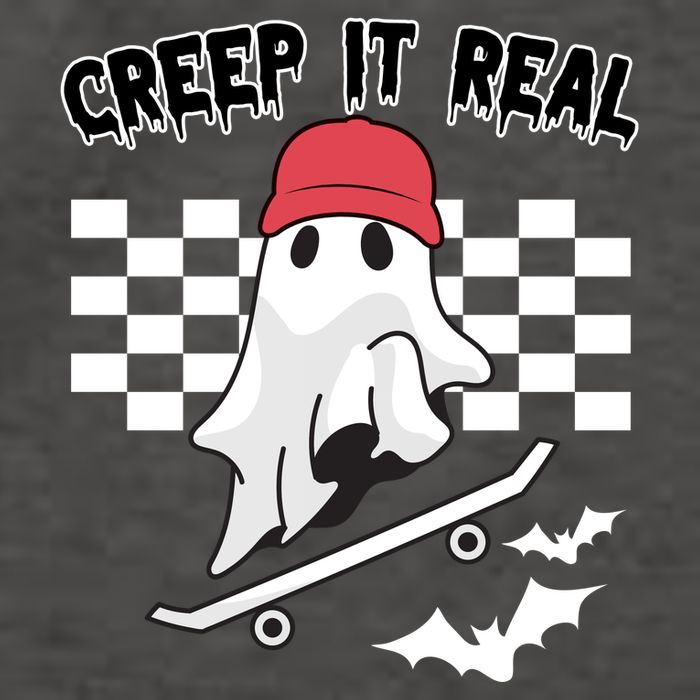 Creek It Real Funny Ghost Halloween Vector Backpack