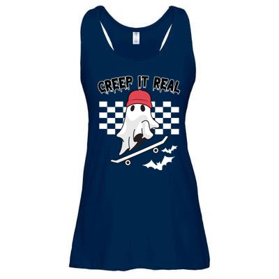 Creek It Real Funny Ghost Halloween Ladies Essential Flowy Tank