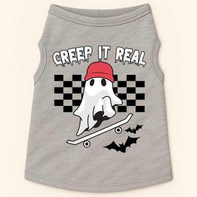 Creek It Real Funny Ghost Halloween Doggie Tank