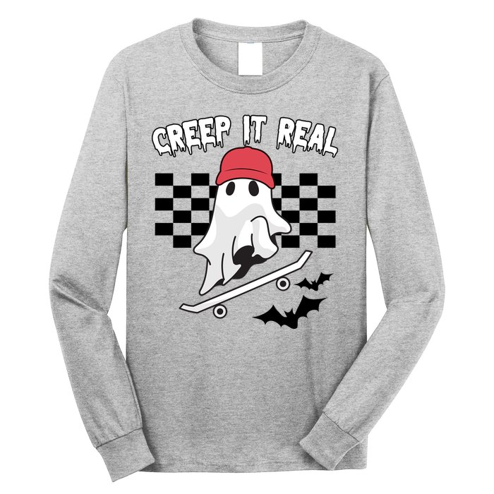 Creek It Real Funny Ghost Halloween Long Sleeve Shirt