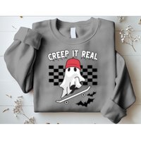 Creek It Real Funny Ghost Halloween Sweatshirt