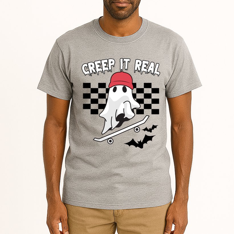 Creek It Real Funny Ghost Halloween Tall T-Shirt