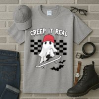 Creek It Real Funny Ghost Halloween Tall T-Shirt