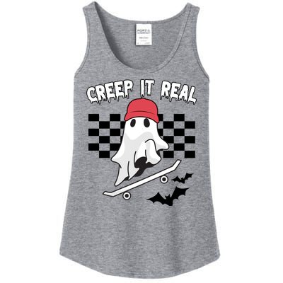 Creek It Real Funny Ghost Halloween Ladies Essential Tank