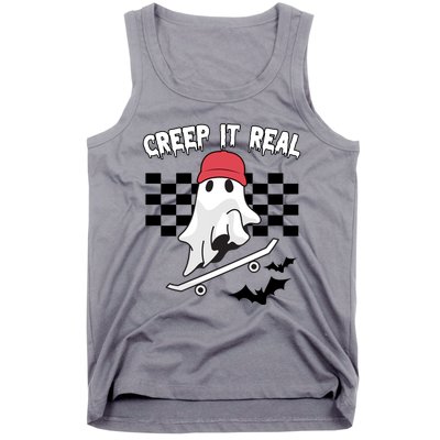 Creek It Real Funny Ghost Halloween Tank Top
