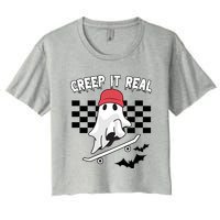 Creek It Real Funny Ghost Halloween Crop Top