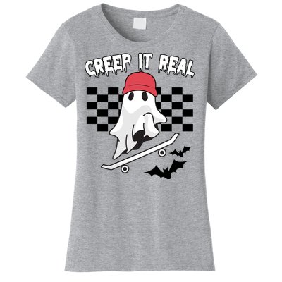 Creek It Real Funny Ghost Halloween Women's T-Shirt