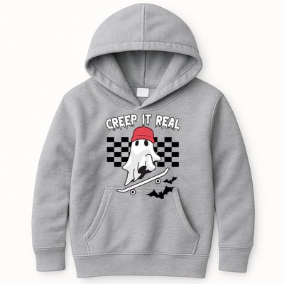 Creek It Real Funny Ghost Halloween Kids Hoodie