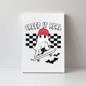 Creek It Real Funny Ghost Halloween Canvas