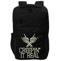 Creepin' It Real Funny Halloween Skeleton Impact Tech Backpack