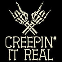 Creepin' It Real Funny Halloween Skeleton Wool Snapback Cap