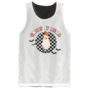 Creep It Real Ghost Halloween Sweating Sucks Skeleton  Mesh Reversible Basketball Jersey Tank