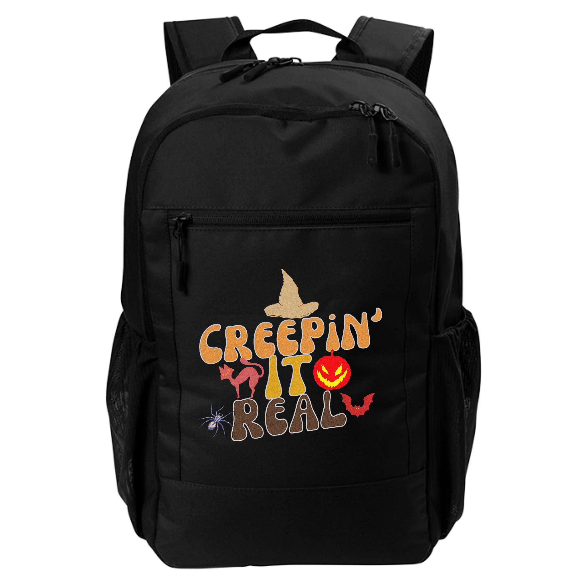 Creepin It Real Spooky Halloween Design Backpack
