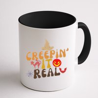 Creepin It Real Spooky Halloween Design Mug
