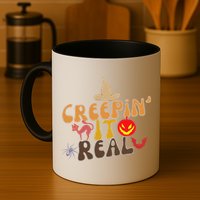 Creepin It Real Spooky Halloween Design Mug