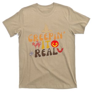 Creepin It Real Spooky Halloween Design T-Shirt