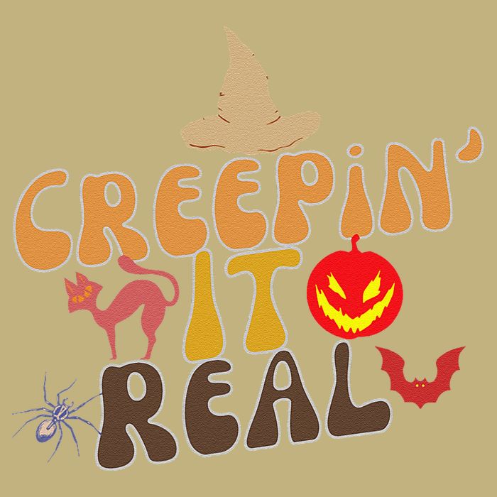Creepin It Real Spooky Halloween Design Cooling Performance Long Sleeve Crew