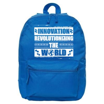 Cool Innovation Revolutionizing The World A Future Inventor Gift 16 in Basic Backpack