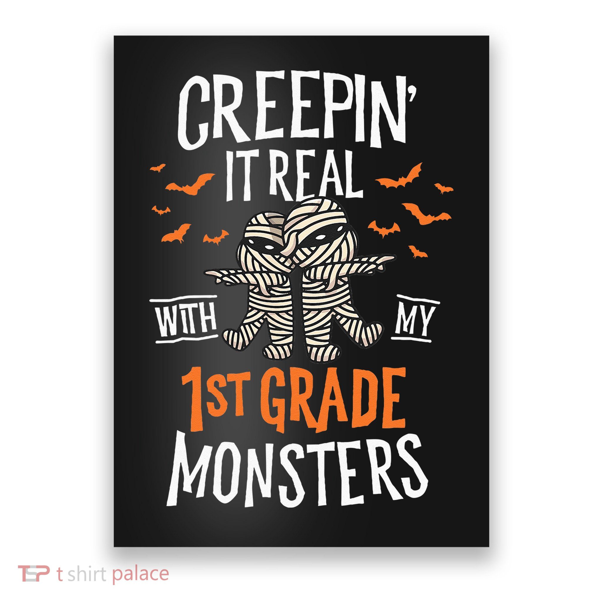 Creepin It Real With My 1st Grade Monsters Halloween Teacher Poster