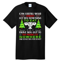 Can I Refill Your Eggnog Funny Christmas Vacation Quote Tall T-Shirt