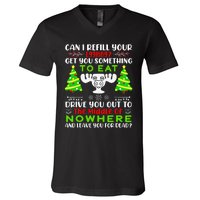 Can I Refill Your Eggnog Funny Christmas Vacation Quote V-Neck T-Shirt