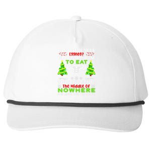 Can I Refill Your Eggnog Funny Christmas Vacation Quote Snapback Five-Panel Rope Hat