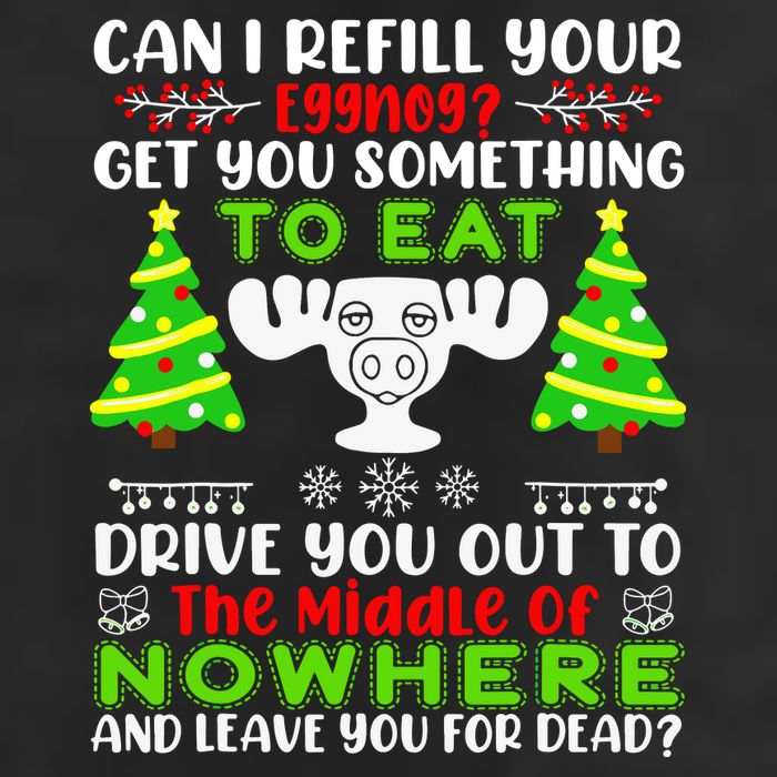 Can I Refill Your Eggnog Funny Christmas Vacation Quote Adult Drive Performance Visor