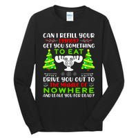 Can I Refill Your Eggnog Funny Christmas Vacation Quote Tall Long Sleeve T-Shirt