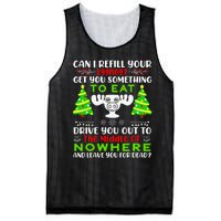 Can I Refill Your Eggnog Funny Christmas Vacation Quote Mesh Reversible Basketball Jersey Tank