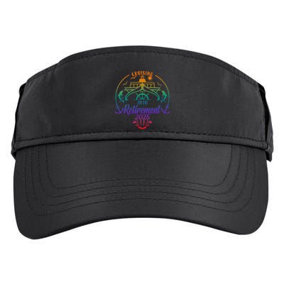 Cruising Into Retirement 2025 Retired Cruising Vacation Trip Adult Drive Performance Visor
