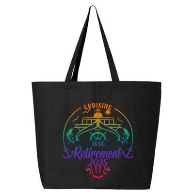 Cruising Into Retirement 2025 Retired Cruising Vacation Trip 25L Jumbo Tote