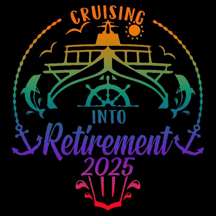 Cruising Into Retirement 2025 Retired Cruising Vacation Trip Zip Tote Bag