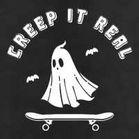 Creep It Real Skateboard Ghost Skateboarding Halloween Microfiber Hand Towel