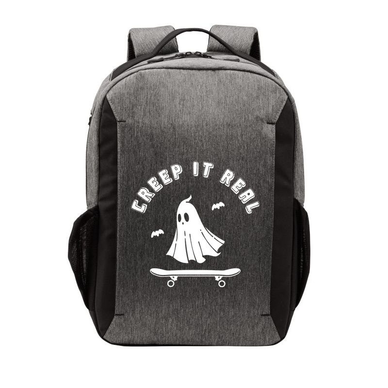Creep It Real Skateboard Ghost Skateboarding Halloween Vector Backpack