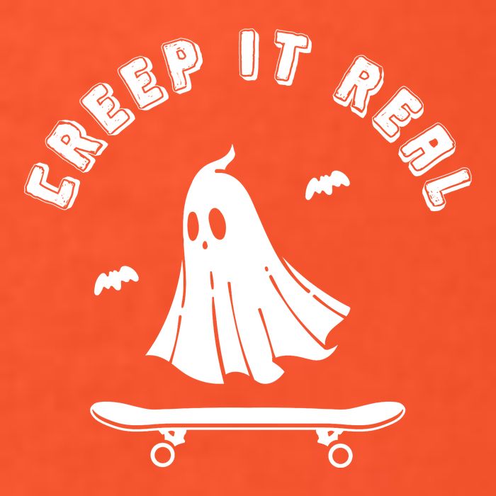 Creep It Real Skateboard Ghost Skateboarding Halloween Kids T-Shirt