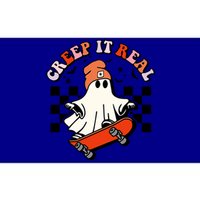 Creep It Real Skateboarding Ghost Retro Halloween Costume Cute Gift Bumper Sticker