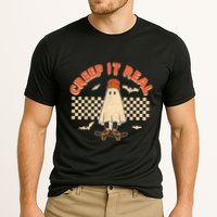 Creep It Real Skateboarding Ghost Retro Halloween Costume Performance Shirt