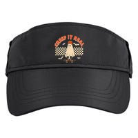 Creep It Real Skateboarding Ghost Retro Halloween Costume Adult Drive Performance Visor