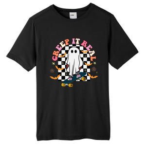 Creep It Real Skateboarder Ghost Halloween Tall Fusion ChromaSoft Performance T-Shirt